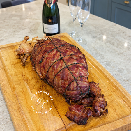 Latticed Turkey Crown with Sage and Onion Stuffing